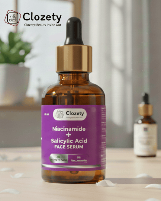 Clozety Niacinamide (3%) + Salicylic Acid (2%) Face Serum | Acne, Pores, & Oil Control - Clozety